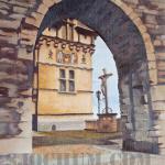 "Castle Courtyard" 9x12
The courtyard of the Het Steen Castle in Antwerp, Belgium