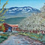 "Hotchkiss Orcahrd" 12x18
Virginia's apple orchard near Hotchkiss, Colorado