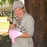 This was in the Cooktown park.  I met a lady that rescued this baby Wallabee.  What a joy!!!!